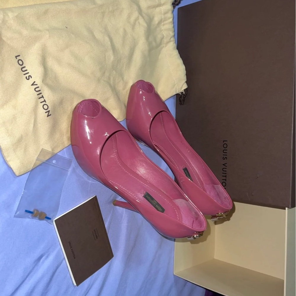 Louis Vuitton open toe heels